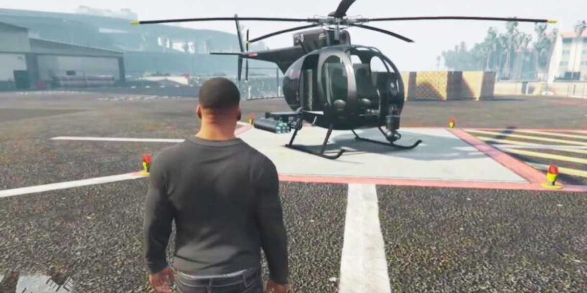 Getting in the Helicopter in GTA 5 PC